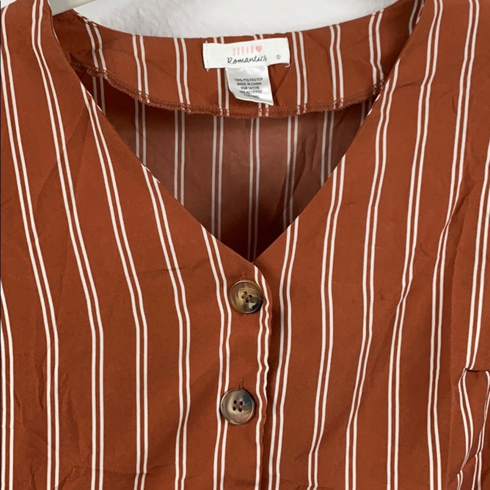 Orange Button Down Top - image 4